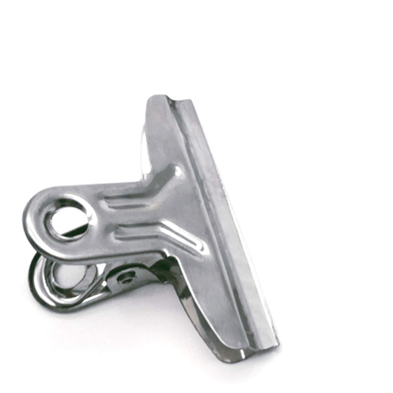 ZLYY Bulldog Clips,40PCS 2 inches Hinge Clips,Stainless Steel Binder Clips for Documents, Files, Pictures, Home Office Supplies, Silver - Image 1